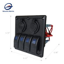 Genuine marine jeep 4x4 de fuse boat switch panel box toggle ignition with fuse switch panel